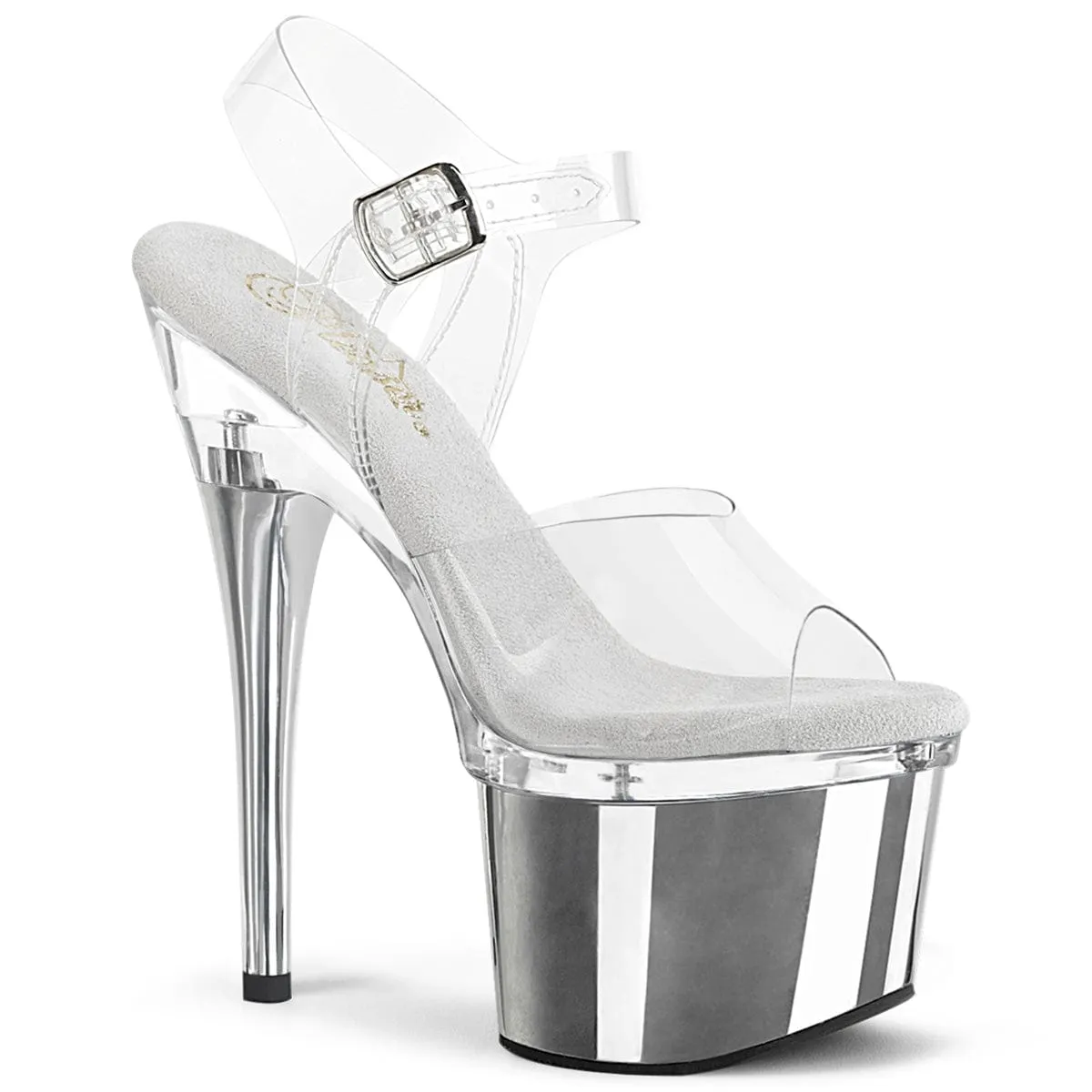 ESTEEM-708 Clear/Clear-Silver Chrome