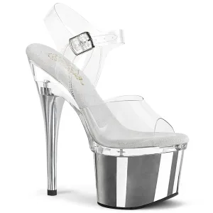 ESTEEM-708 Clear/Clear-Silver Chrome