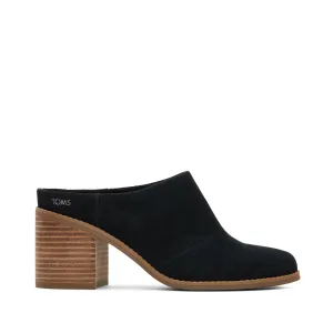 Evelyn Black Suede Mule