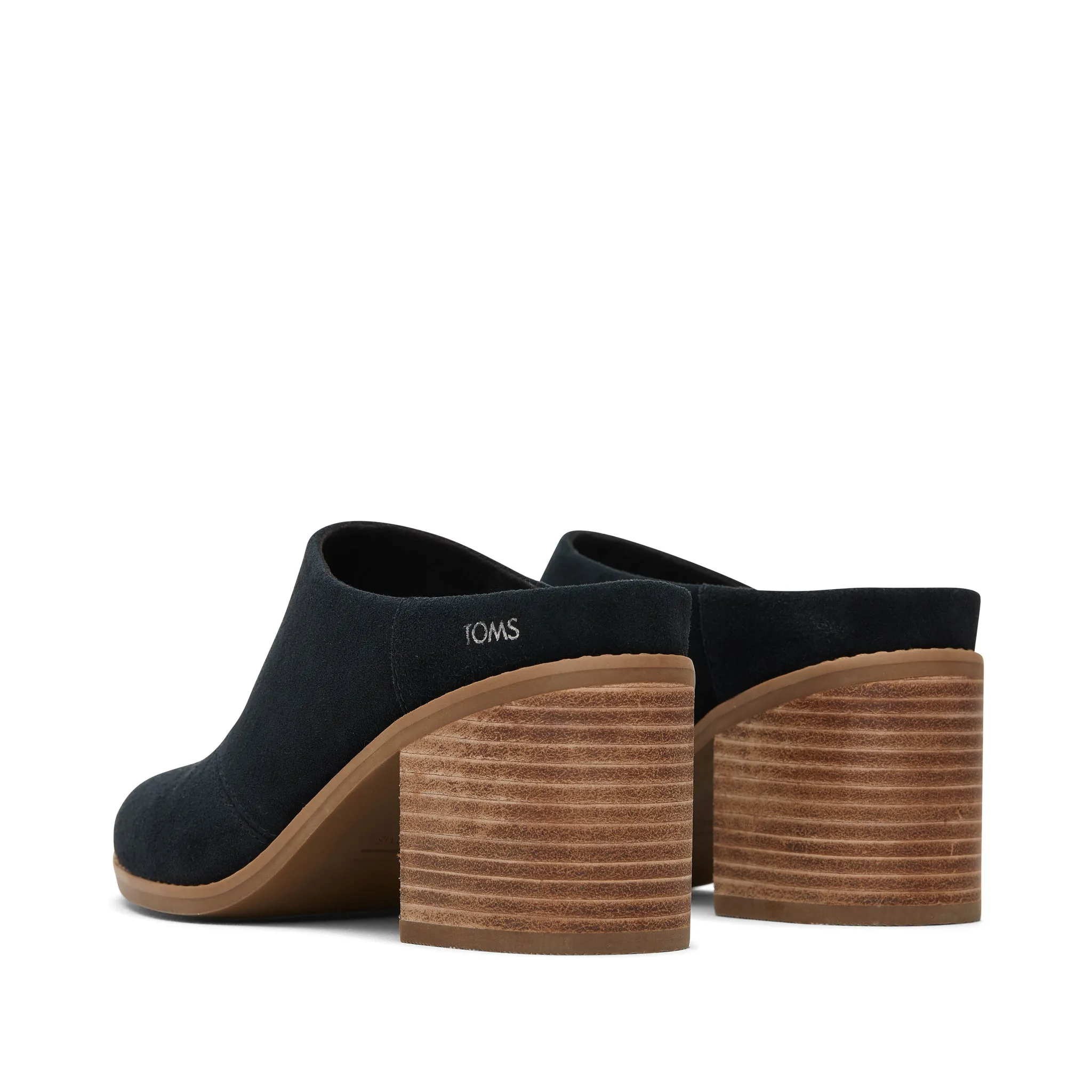 Evelyn Black Suede Mule
