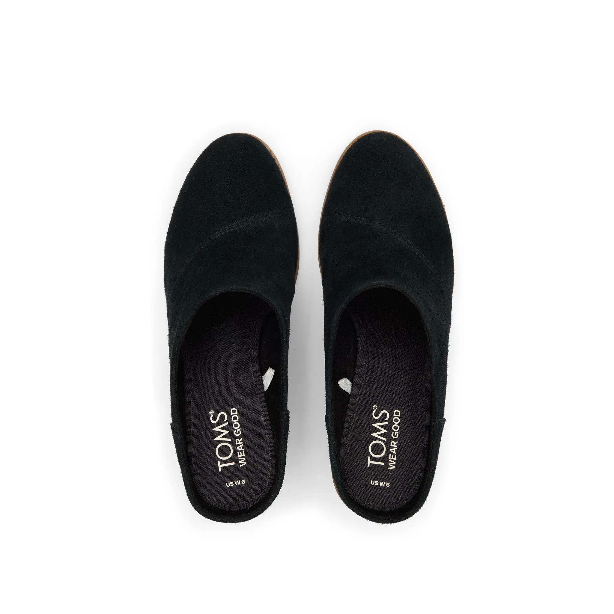 Evelyn Black Suede Mule