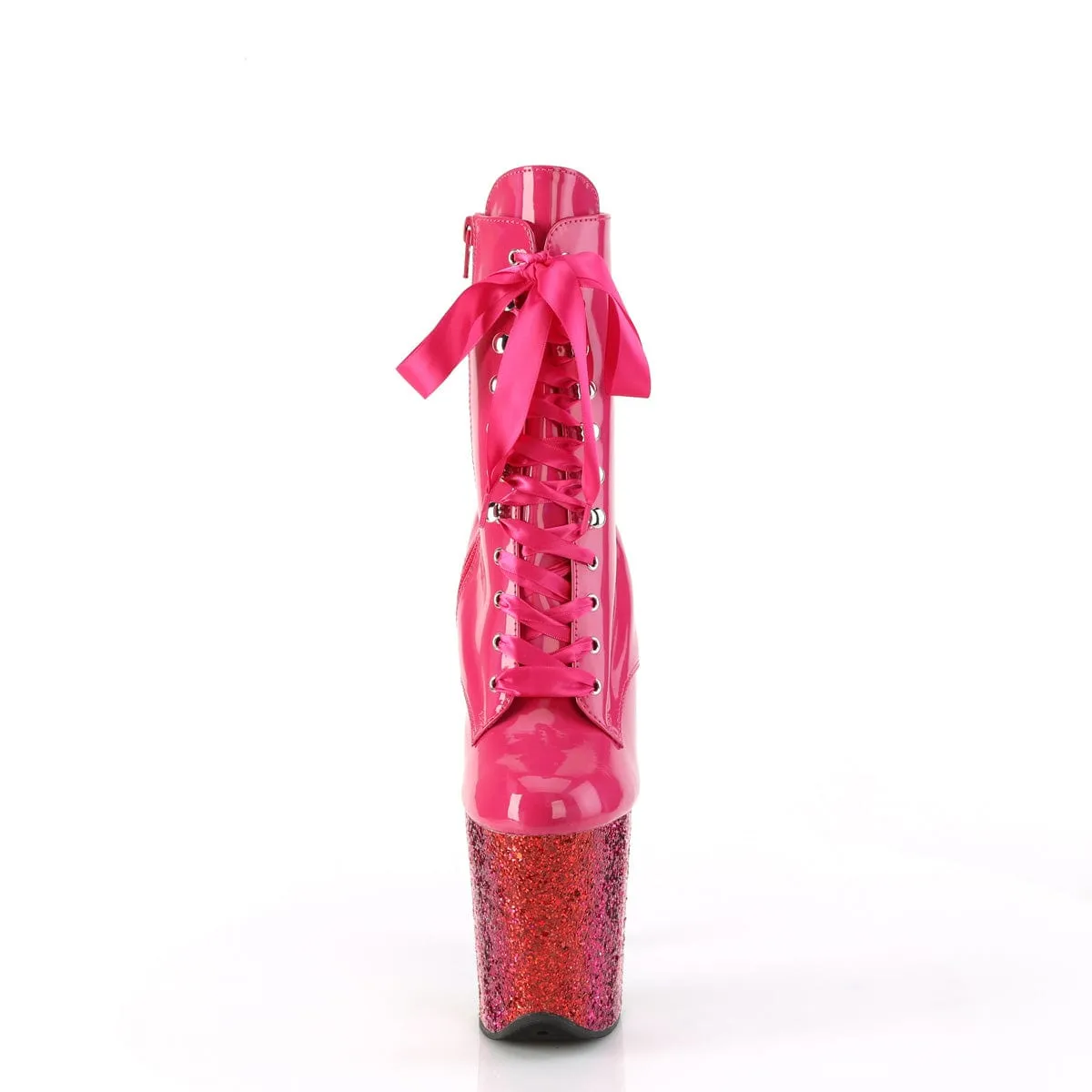 FLAMINGO-1020HG Hot Pink Hologram Patent/Rainbow Glitter