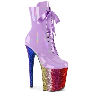FLAMINGO-1020HG Lavender Hologram Patent/Rainbow Glitter