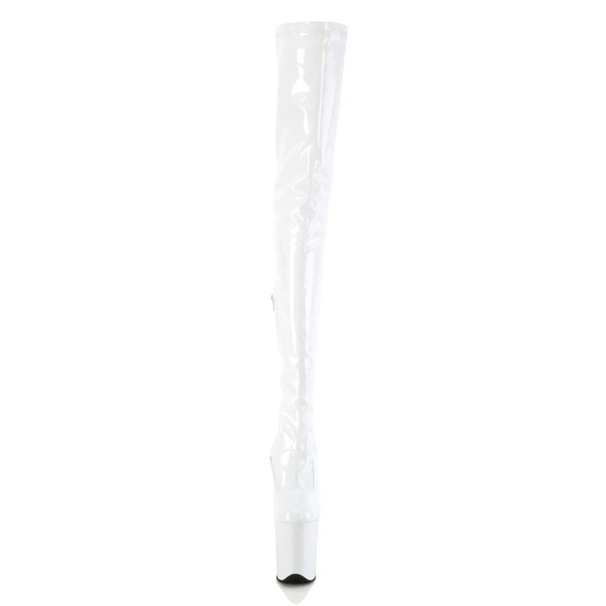 FLAMINGO-4000 White Stretch Patent/White
