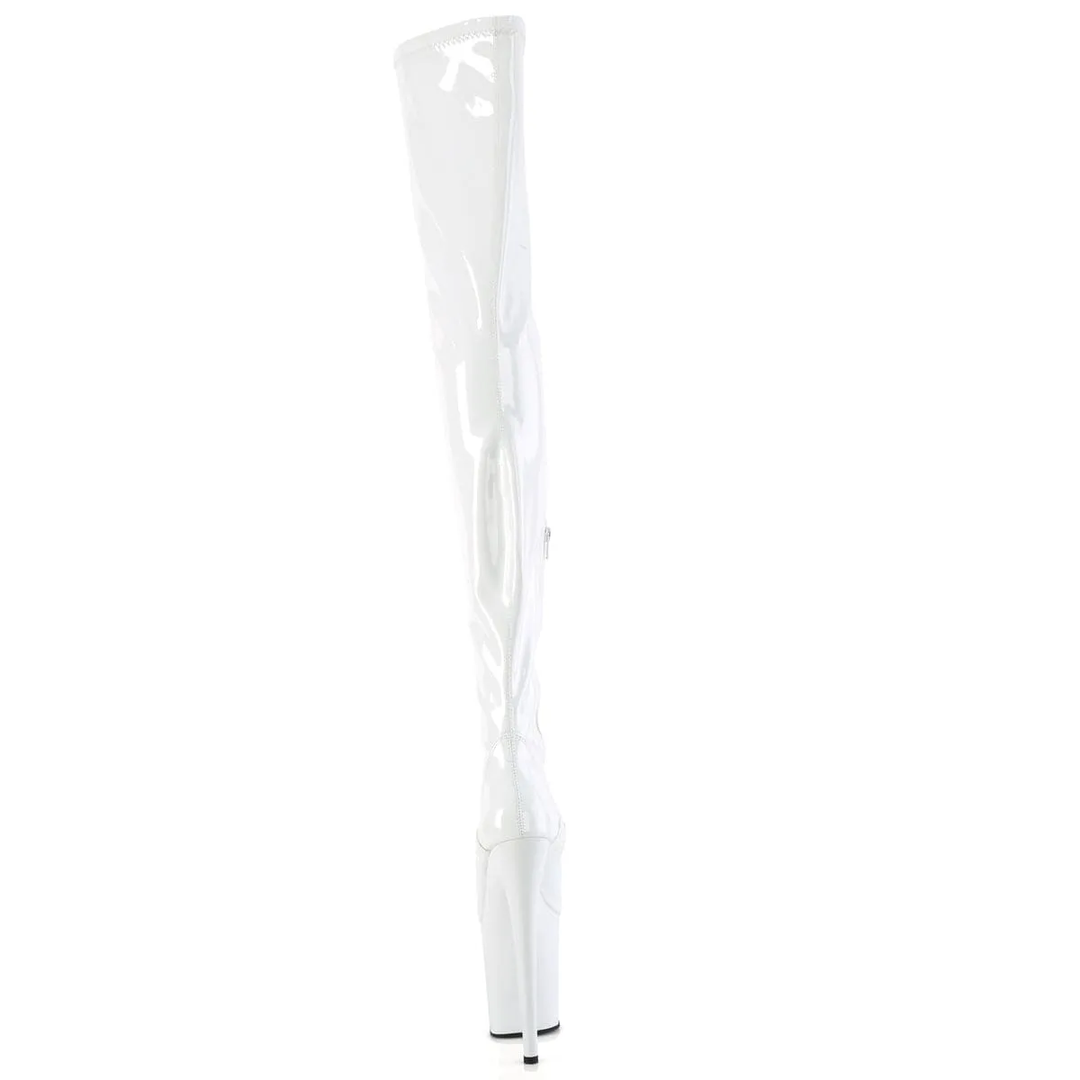 FLAMINGO-4000 White Stretch Patent/White