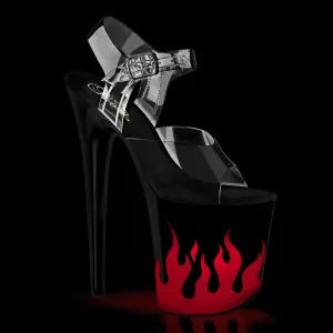 FLAMINGO-808NLFL Clear/Black-Red