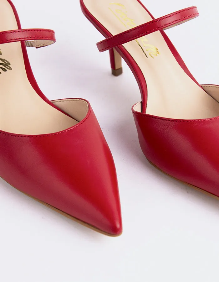 Forsythia Red Leather
