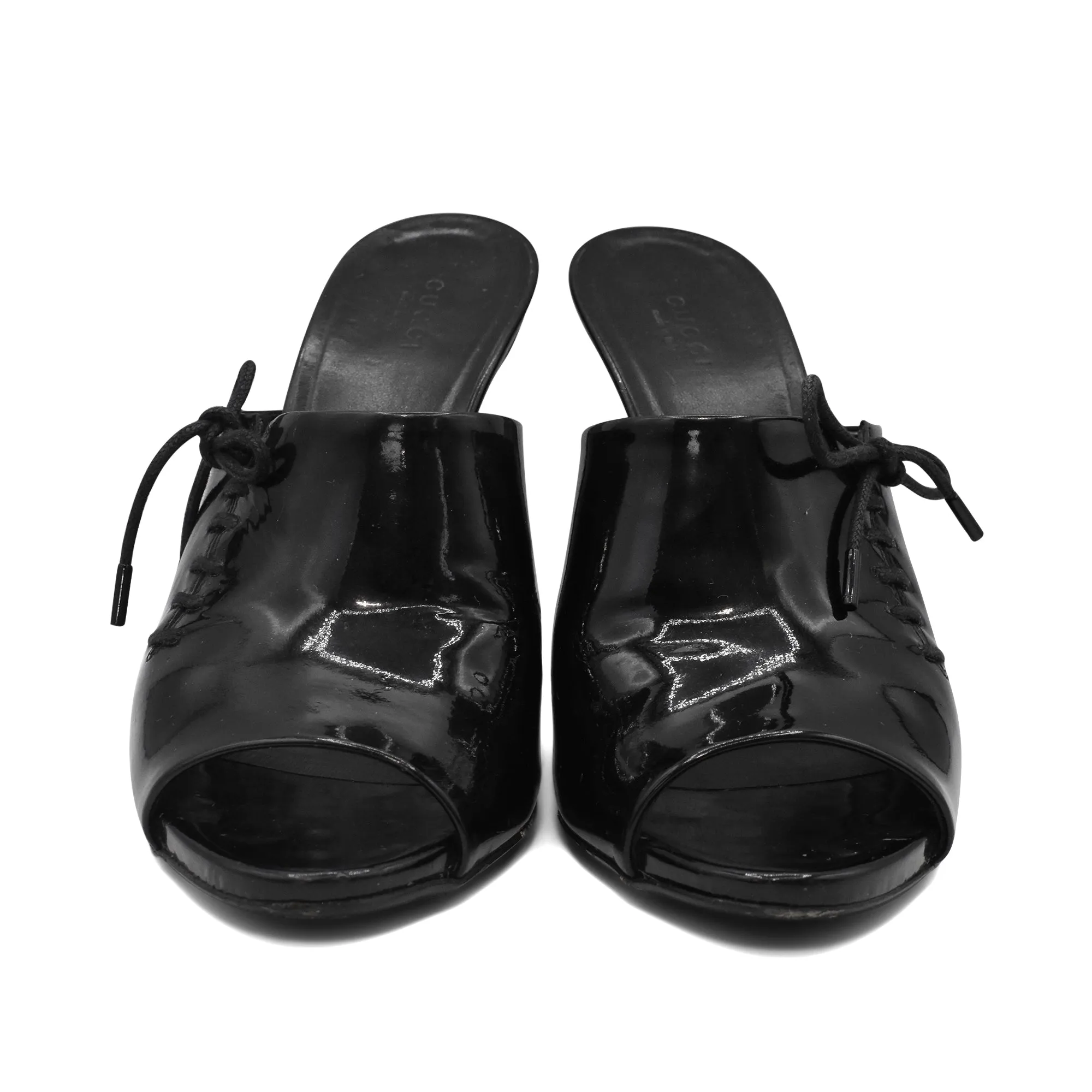 Gucci Lace Up Mules - Women's 39.5