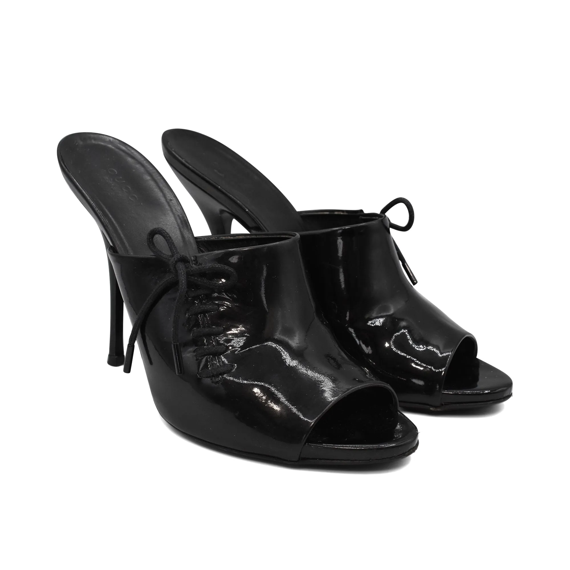Gucci Lace Up Mules - Women's 39.5