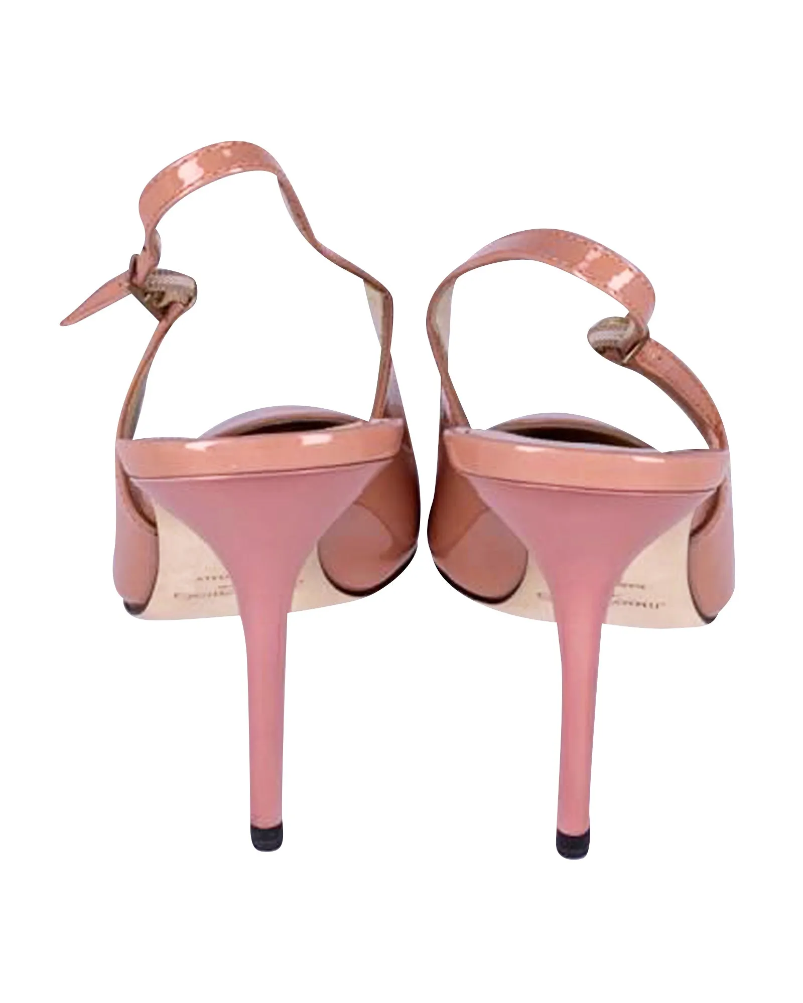 Jimmy Choo Slingback Heels in Beige Patent Shoes_Jimmy-Choo