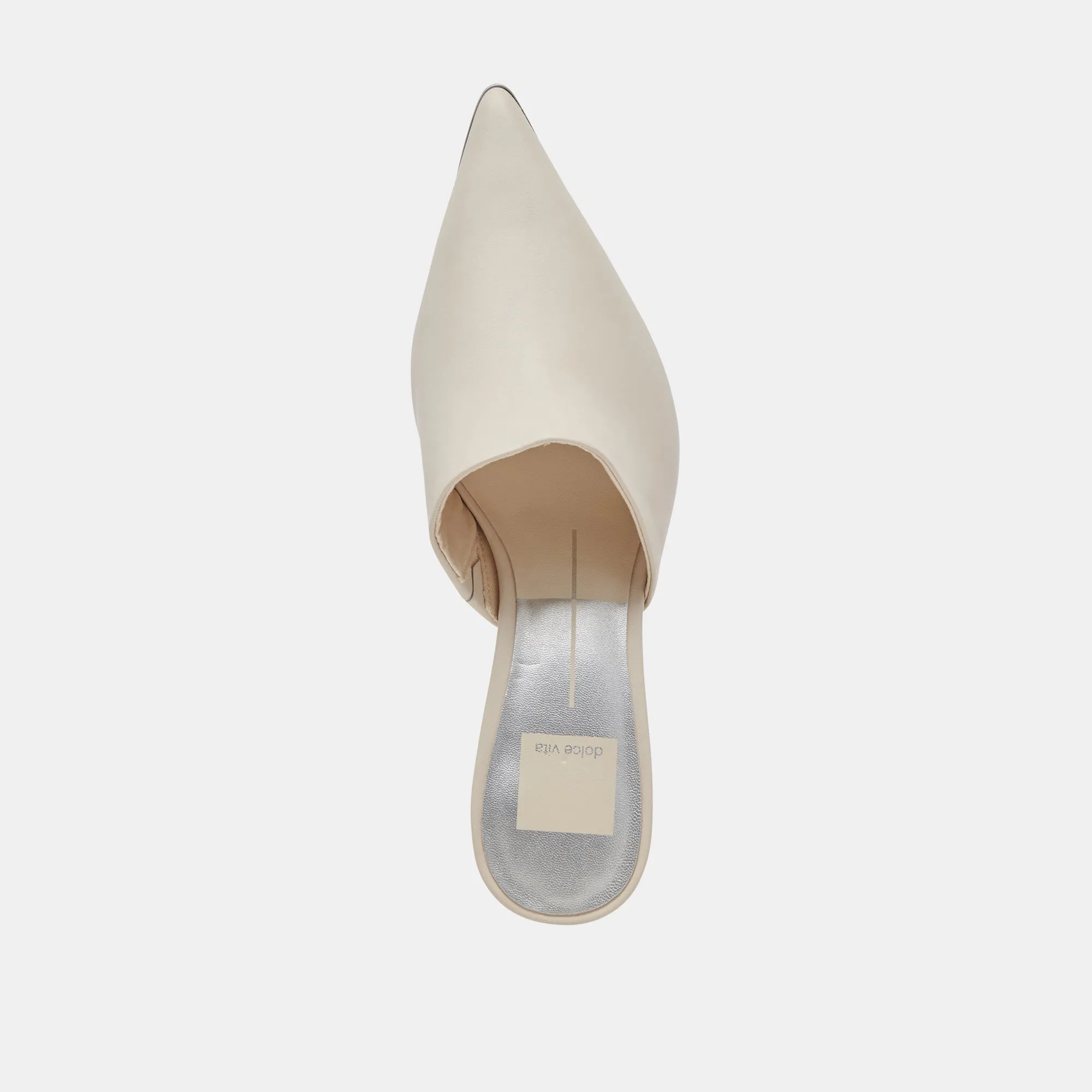 LEXY HEELS IVORY LEATHER