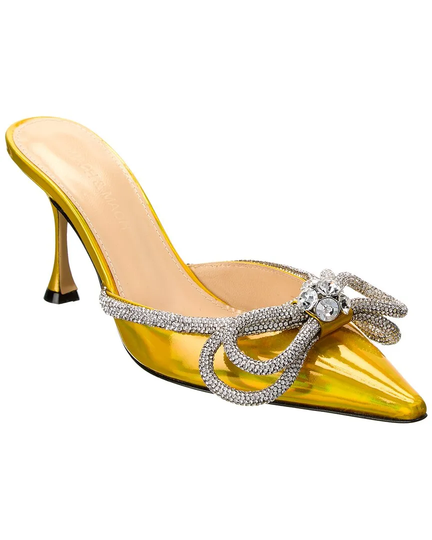 Mach & Mach Double Bow Leather Mule