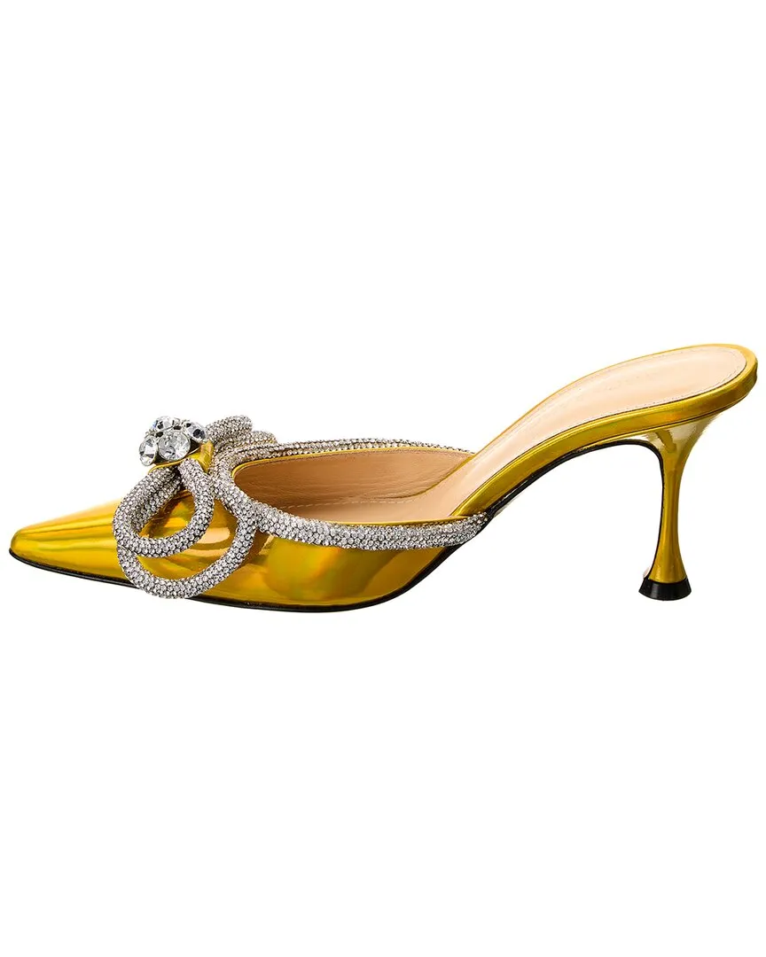 Mach & Mach Double Bow Leather Mule