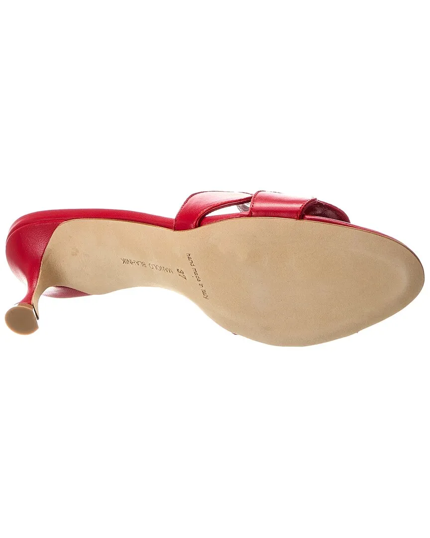 Manolo Blahnik Haribalmu 50 Leather Mule Shoes_Manolo-Blahnik
