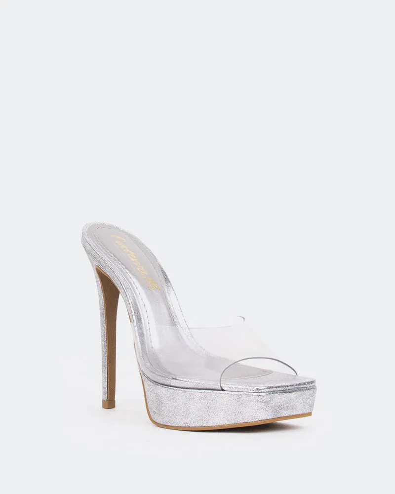 Meredith, Silver Clear/Vinyl Argenté