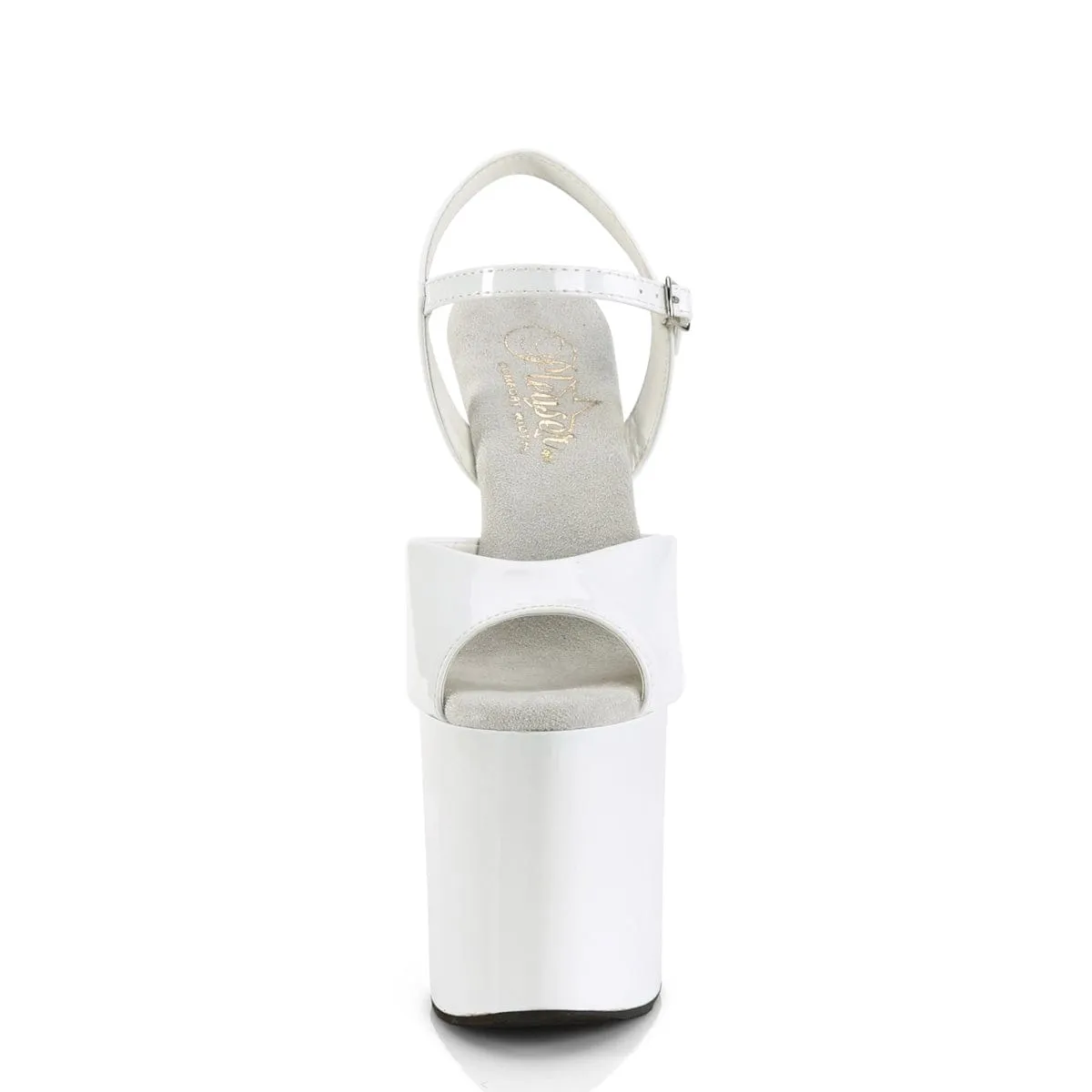 NAUGHTY-809 White Patent/White