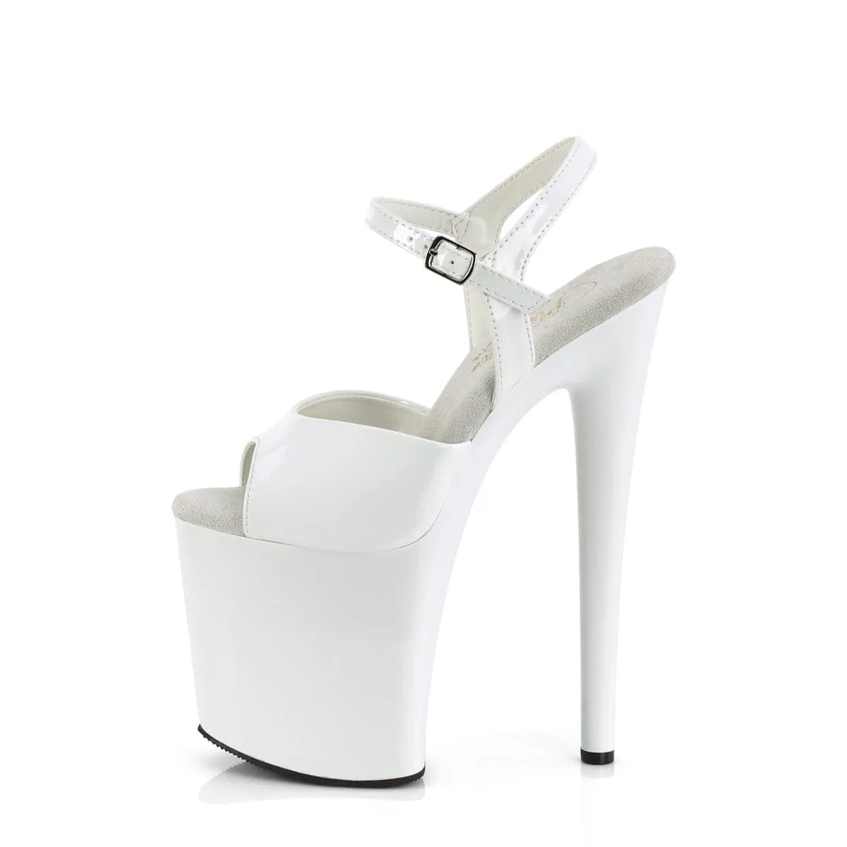 NAUGHTY-809 White Patent/White
