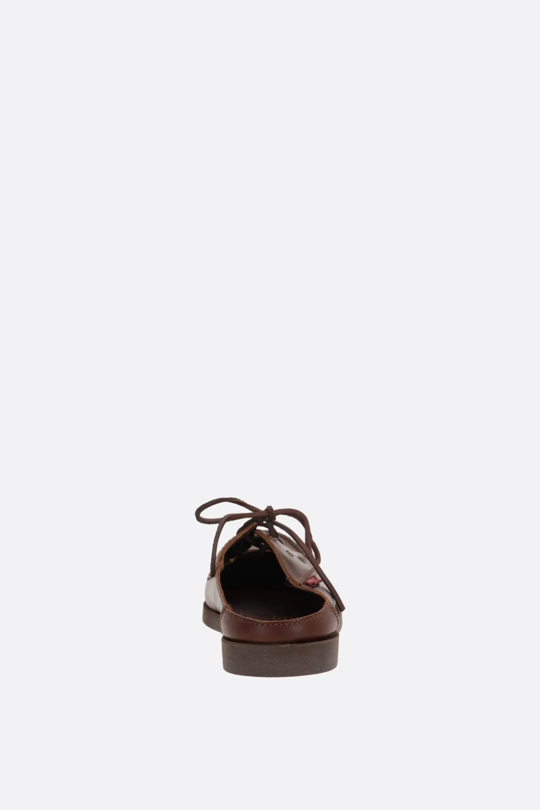 Phileo x TBS flat mules in smooth leather