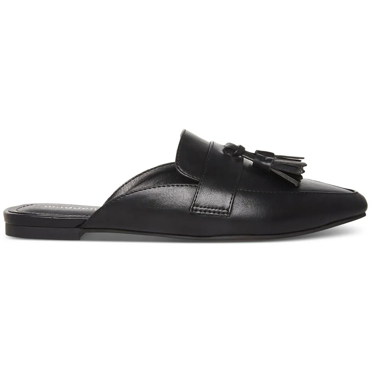 Preppiee Womens Faux Leather Tassel Mules