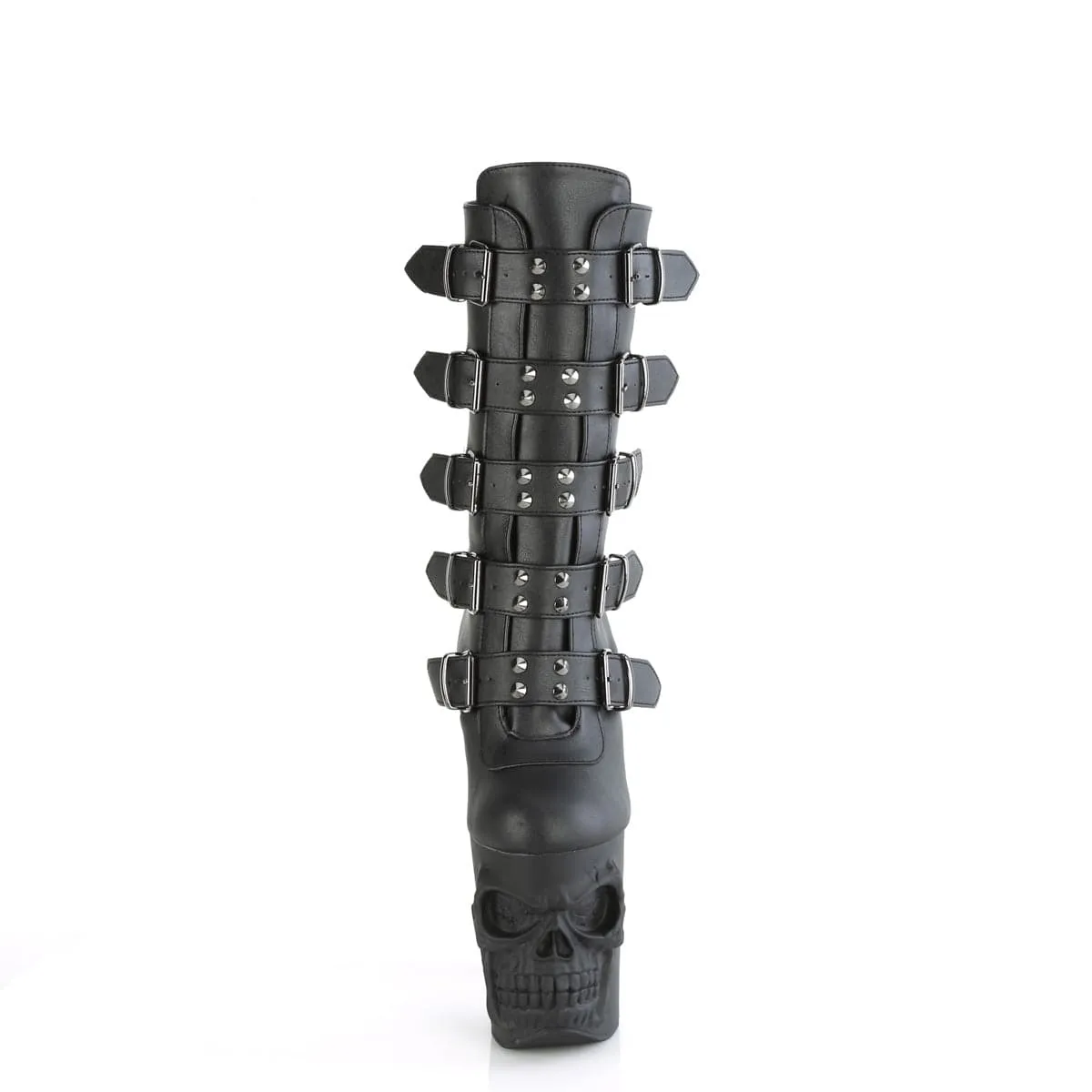 RAPTURE-1052BK Black Faux Leather/Black Matte