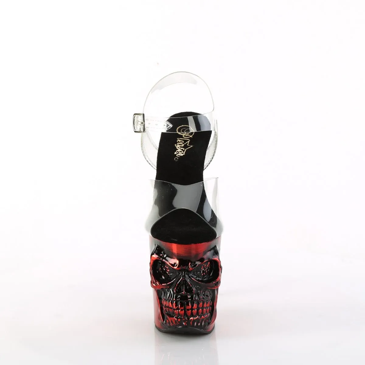 RAPTURE-808-LT Clear/Satin Red Chrome