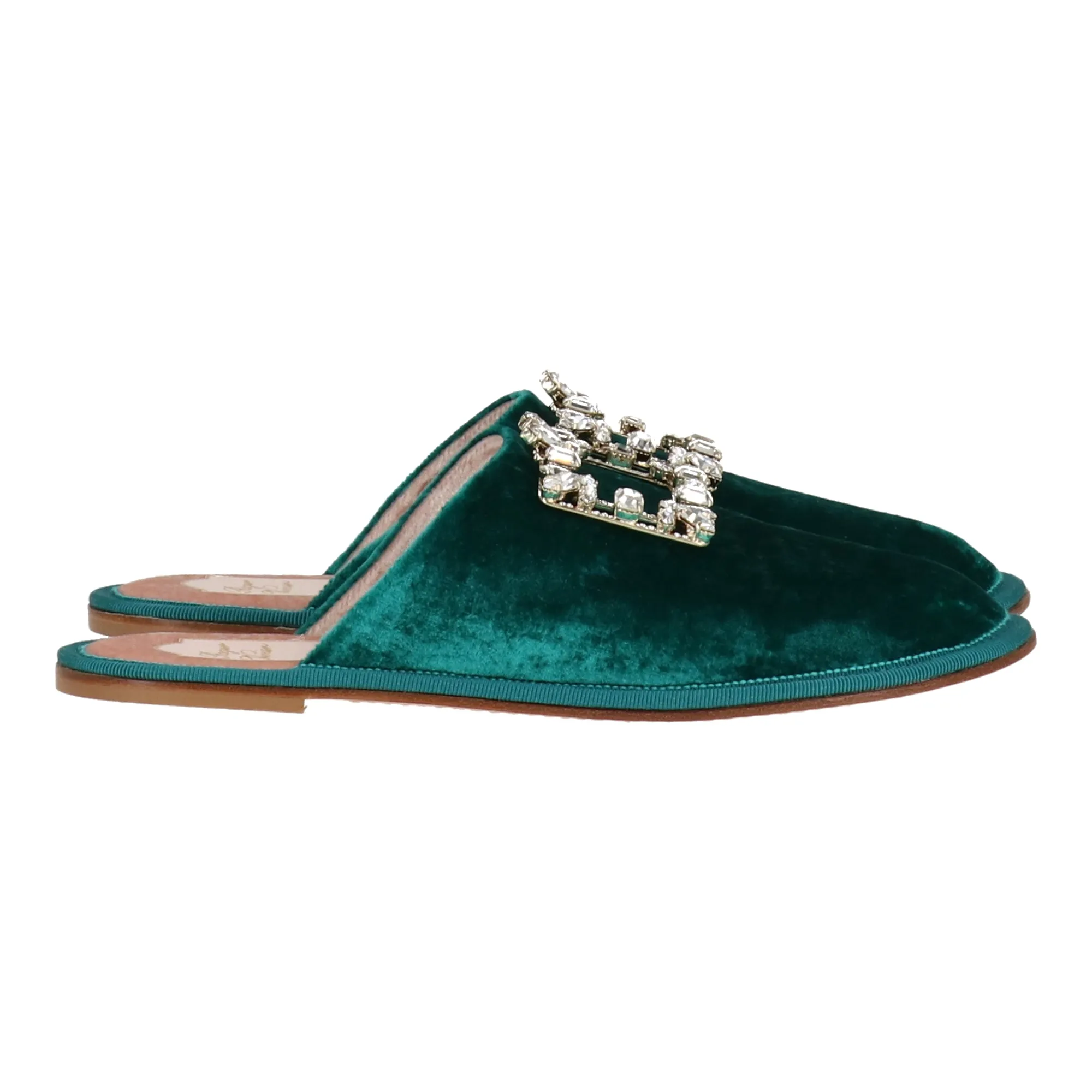 Roger Vivier Womens Blue Mule Shoes_Roger-Vivier