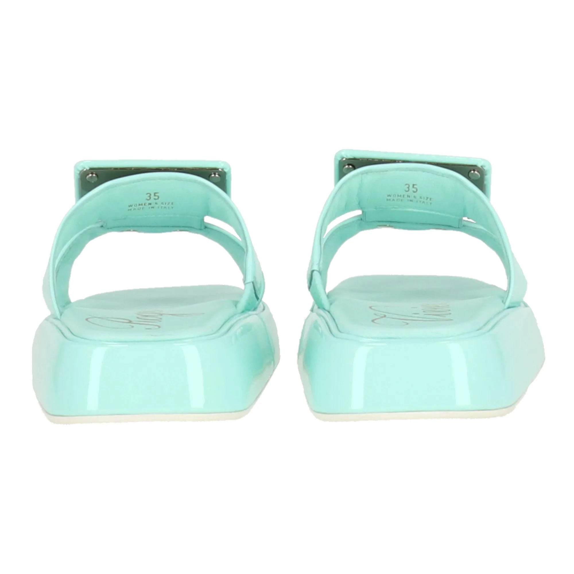 Roger Vivier Womens Green Mule Shoes_Roger-Vivier