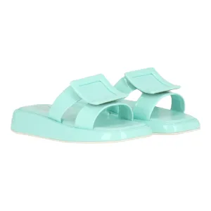 Roger Vivier Womens Green Mule Shoes_Roger-Vivier