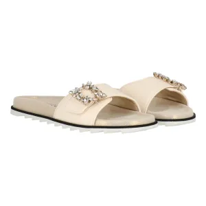 Roger Vivier Womens Ivory Mule Shoes_Roger-Vivier