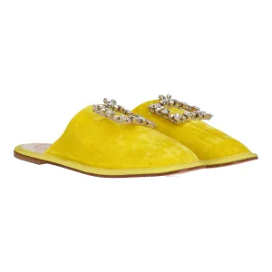 Roger Vivier Womens Yellow Mule Shoes_Roger-Vivier