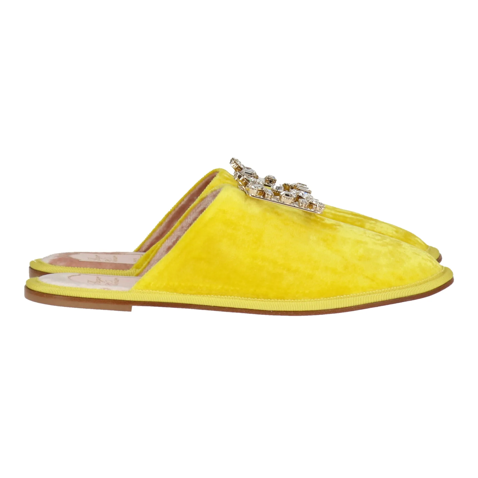 Roger Vivier Womens Yellow Mule Shoes_Roger-Vivier