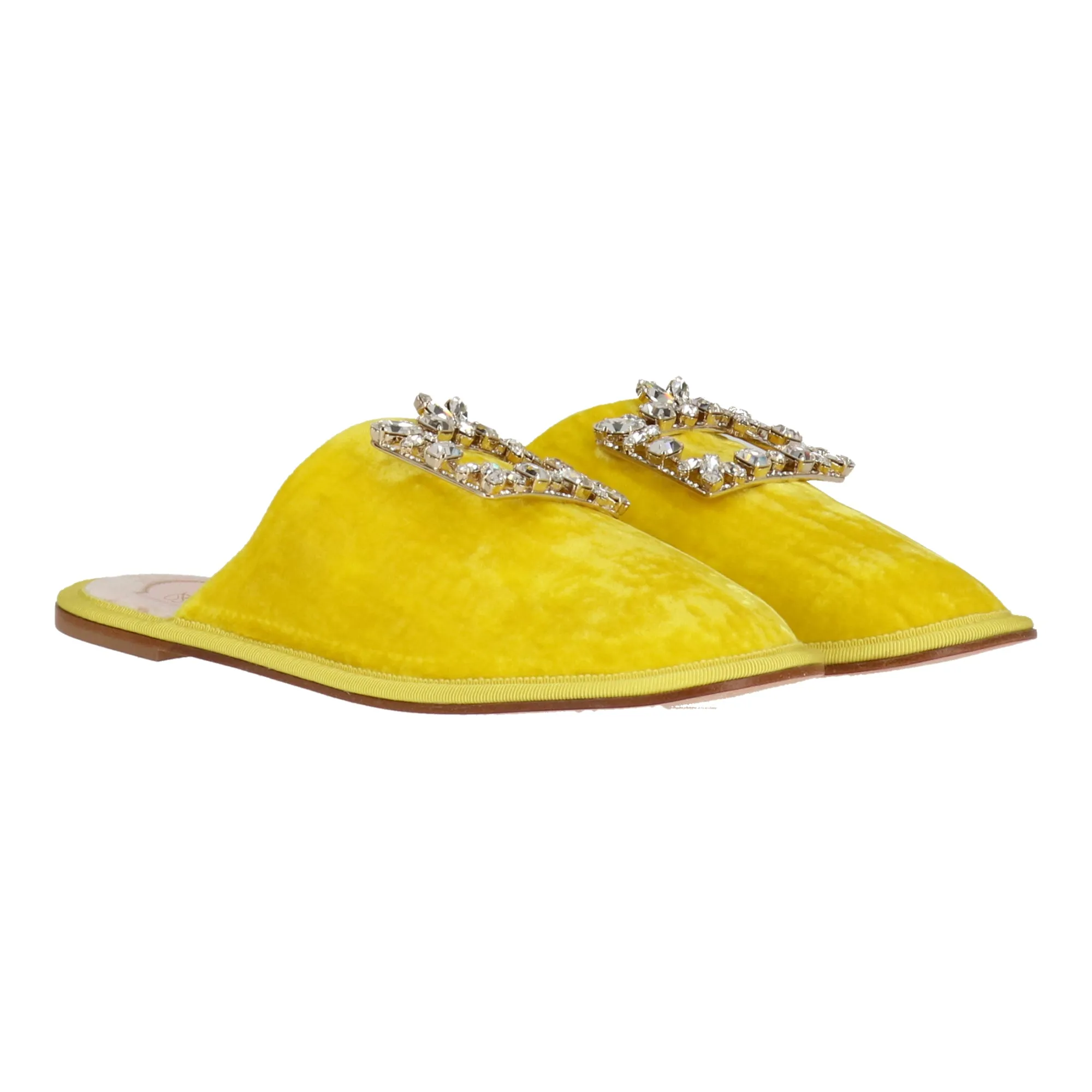 Roger Vivier Womens Yellow Mule Shoes_Roger-Vivier