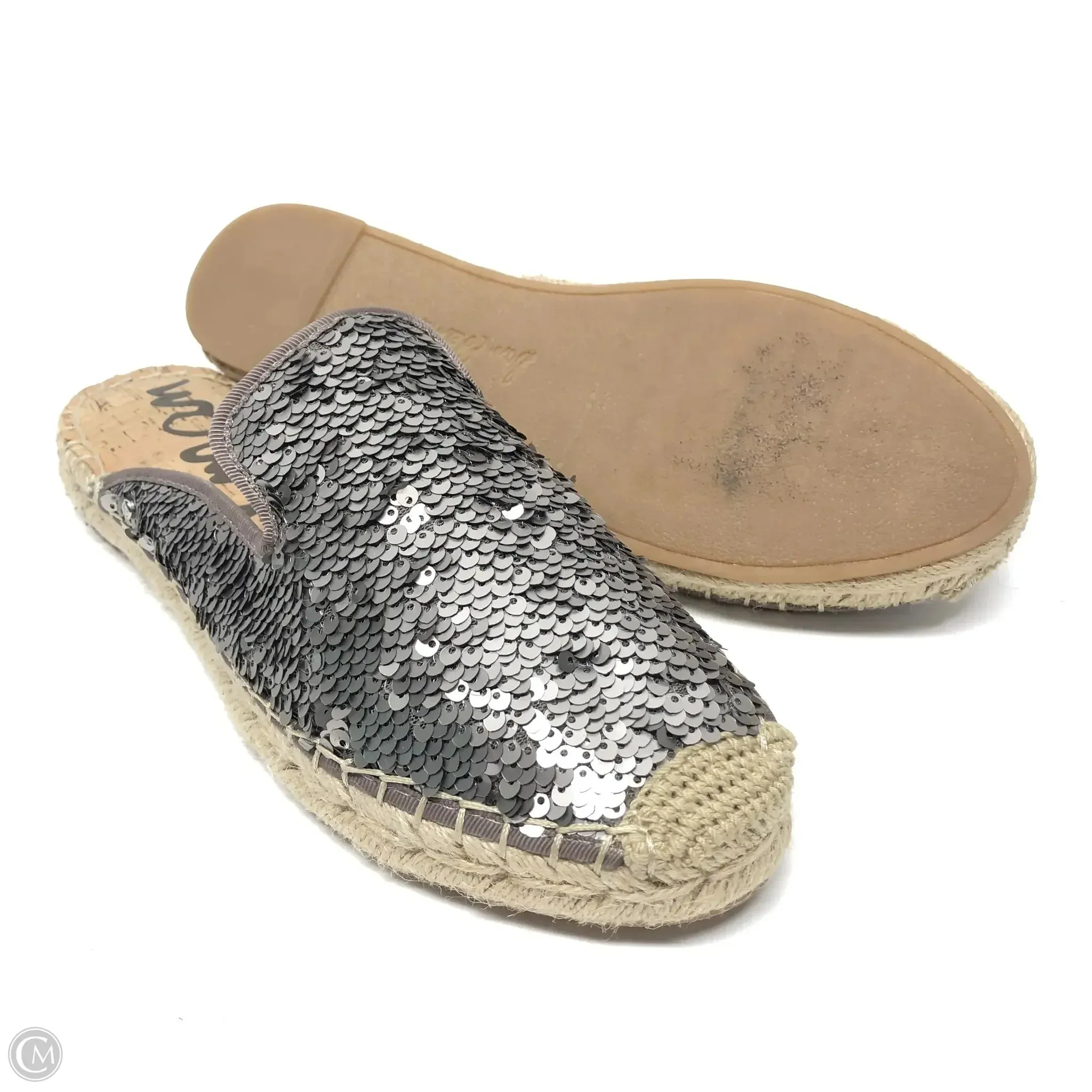 Sandals Flats By Sam Edelman In Silver, Size: 8 sam edelman
