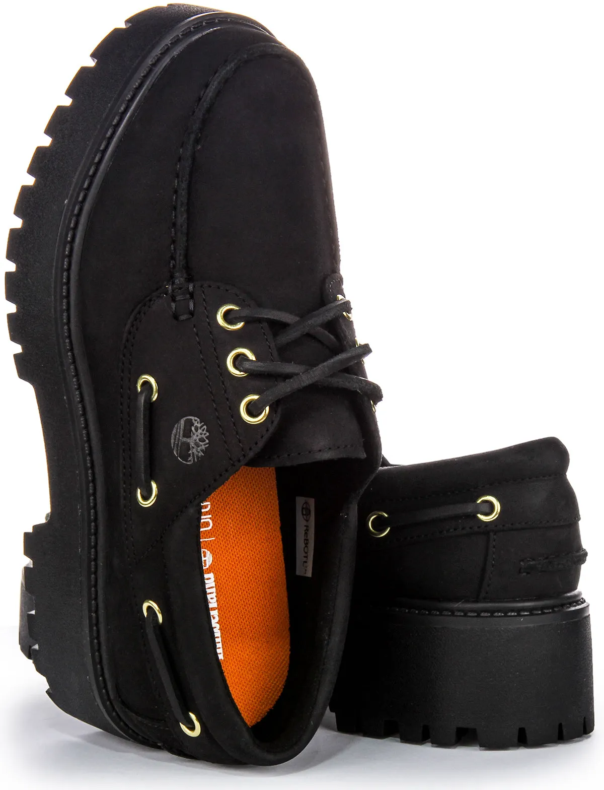 Timberland Stone Street Boat Shoe A6Ave In Black For Women Shoes Timberland