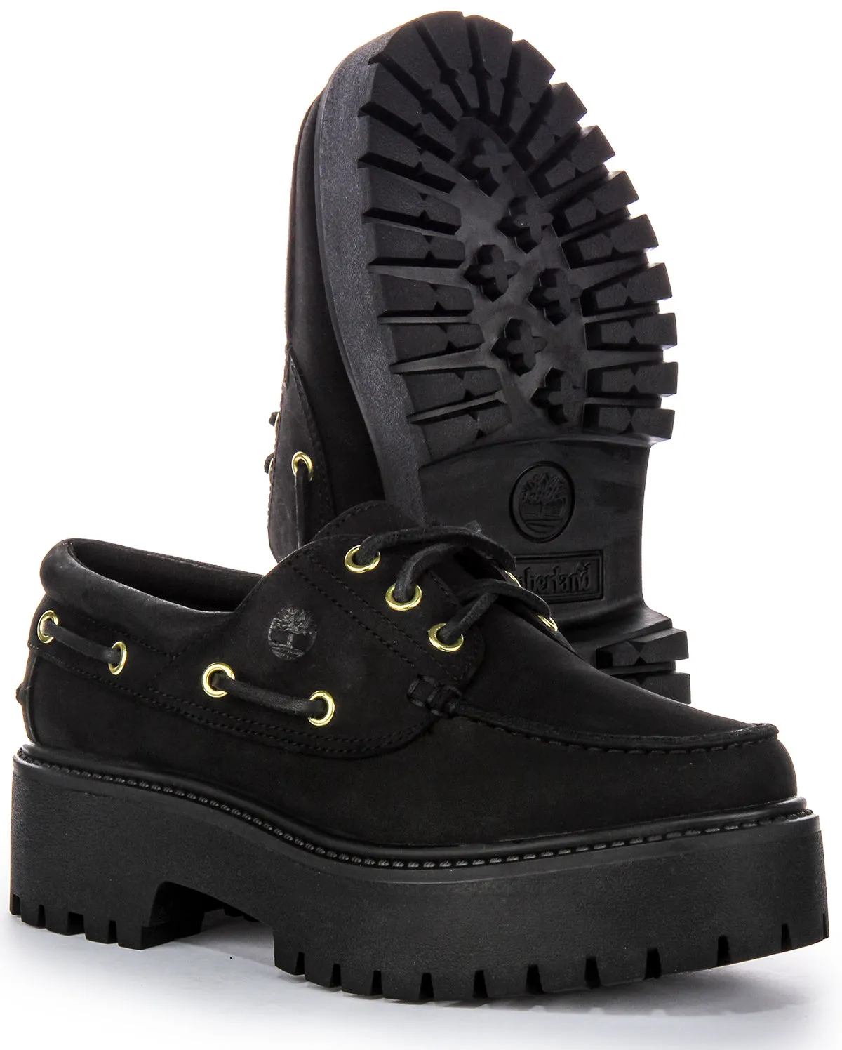 Timberland Stone Street Boat Shoe A6Ave In Black For Women Shoes Timberland
