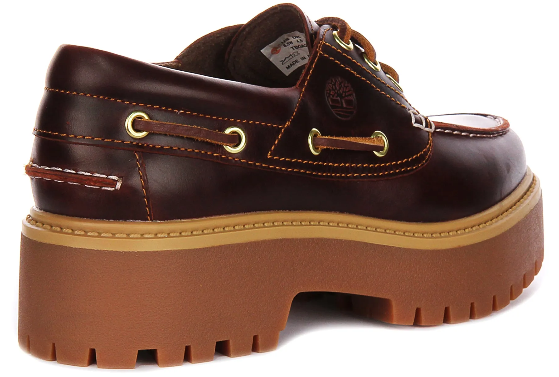 Timberland Street Platform Boat Shoes A2Qdm In Dark Brown For Women Shoes Timberland