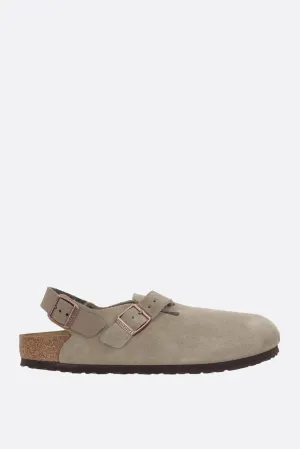Tokio II flat slingbacks in suede (Narrow Fit)