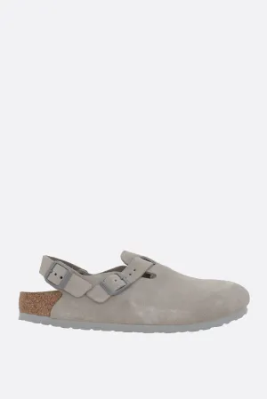 Tokio II flat slingbacks in suede (Narrow Fit)