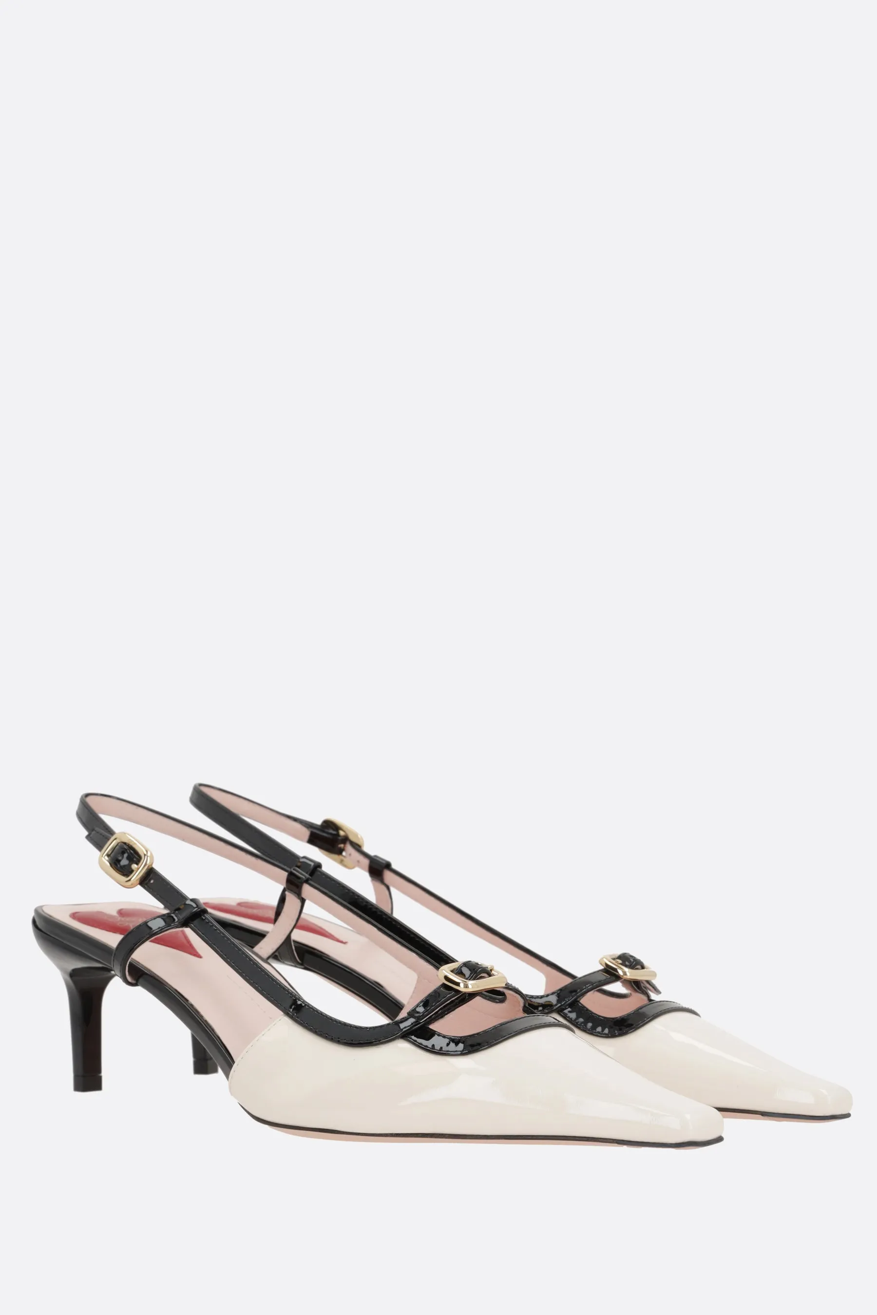 Viv' Canard slingbacks in patent leather