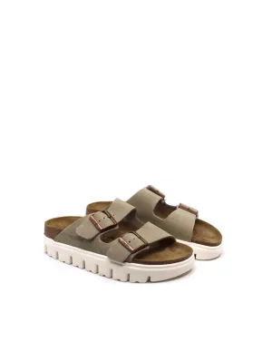 Women's Arizona Chunky Suede Narrow Platforms In Taupe
