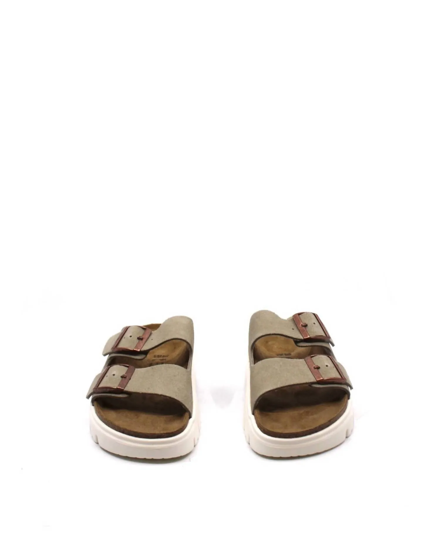 Women's Arizona Chunky Suede Narrow Platforms In Taupe