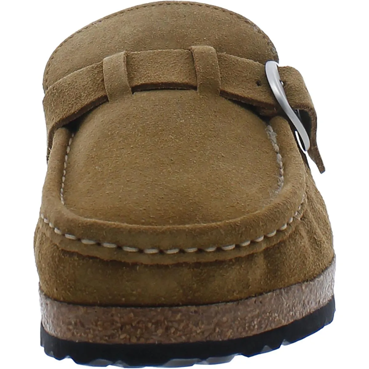 Womens Faux Leather Slip On Mules