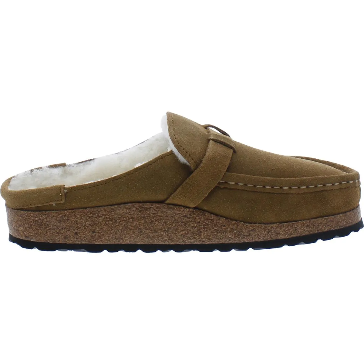 Womens Faux Leather Slip On Mules