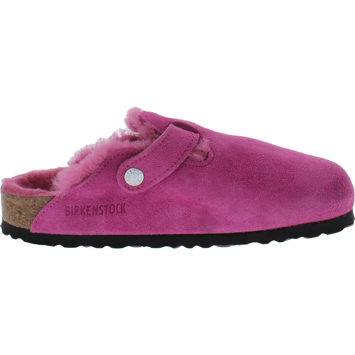 Womens Lamb Fur Slip On Mules