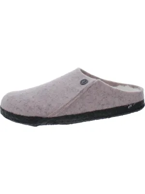 Zermatt Rivet Womens Solid Wool Mules