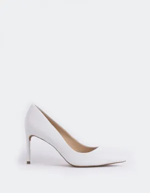 Zinnia White Leather